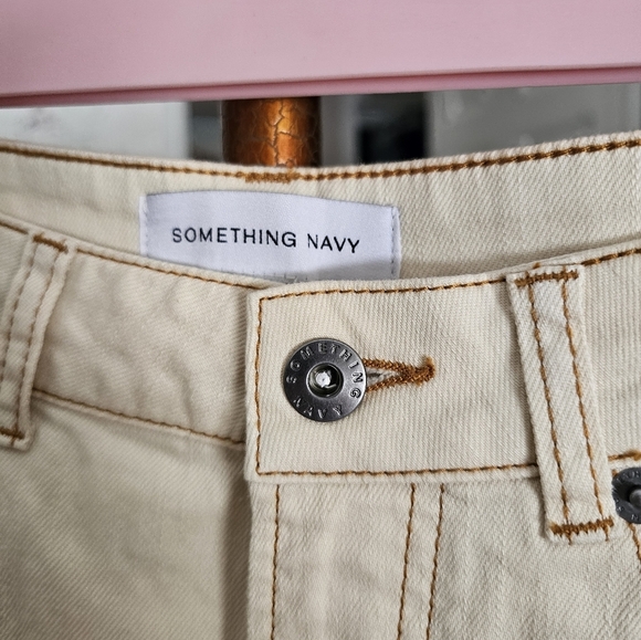 $135 Something Navy Straight Leg Mom Jeans - Picture 5 of 15